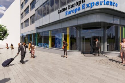 Vizualizace rekonstrukce budovy Velký Baťa v Bratislavě