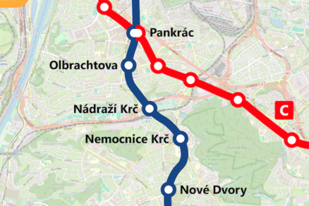 Plán trasy D v kontextu pražského metra