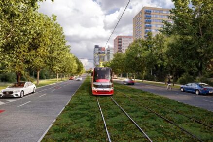 Takto by měla vypadat tramvajová trať Olšanská Habrová