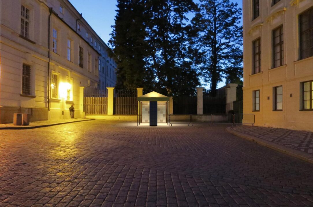 Kontrolní stanoviště Pražského hradu, vizualizace Hradčanské náměstí