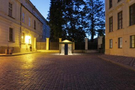 Kontrolní stanoviště Pražského hradu, vizualizace Hradčanské náměstí