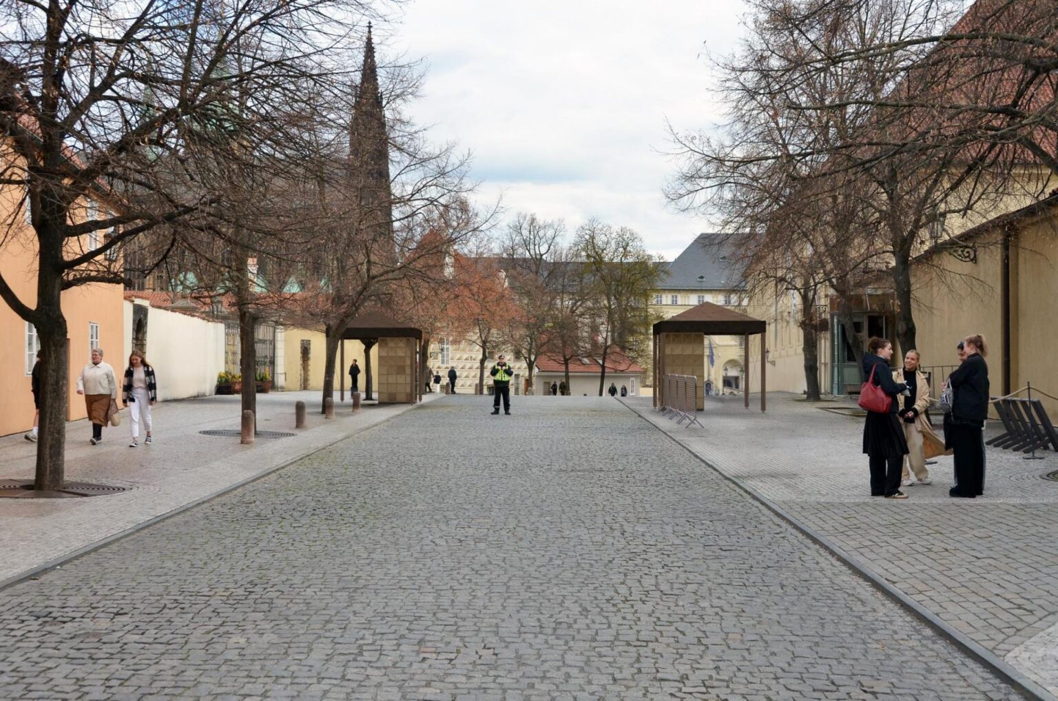 Kontrolní stanoviště Pražského hradu, vizualizace Prašný most