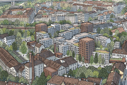 Projekt je příkladem současného přístupu, který místo rozšiřování do zelených ploch volí zahušťování městské struktury a kultivaci zanedbaných lokalit.