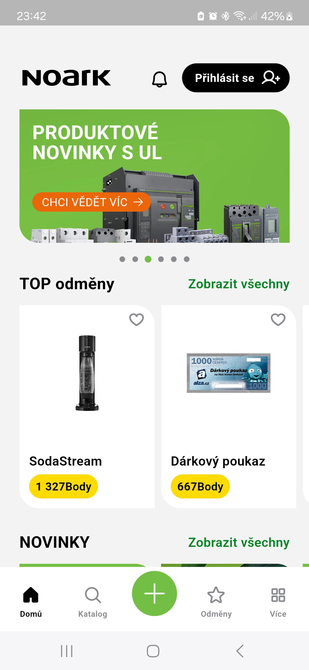 Screenshot aplikace NAPP 