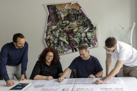 Tým projektantů HSF System během porady nad BIM projektem