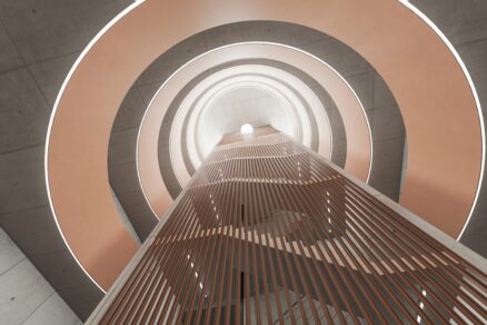 Zajímavě řešené schodiště