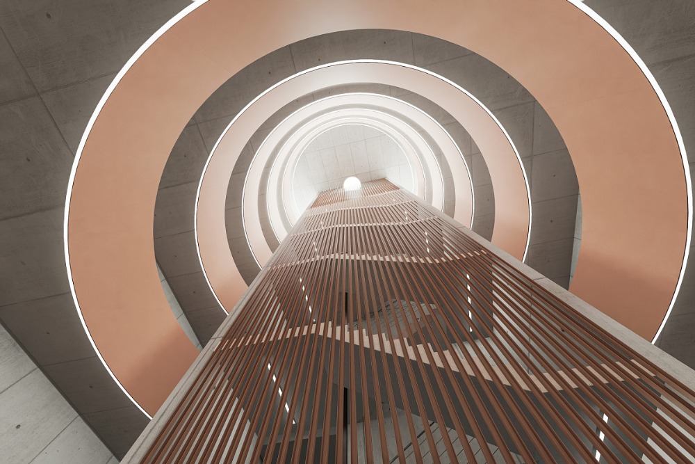 Zajímavě řešené schodiště