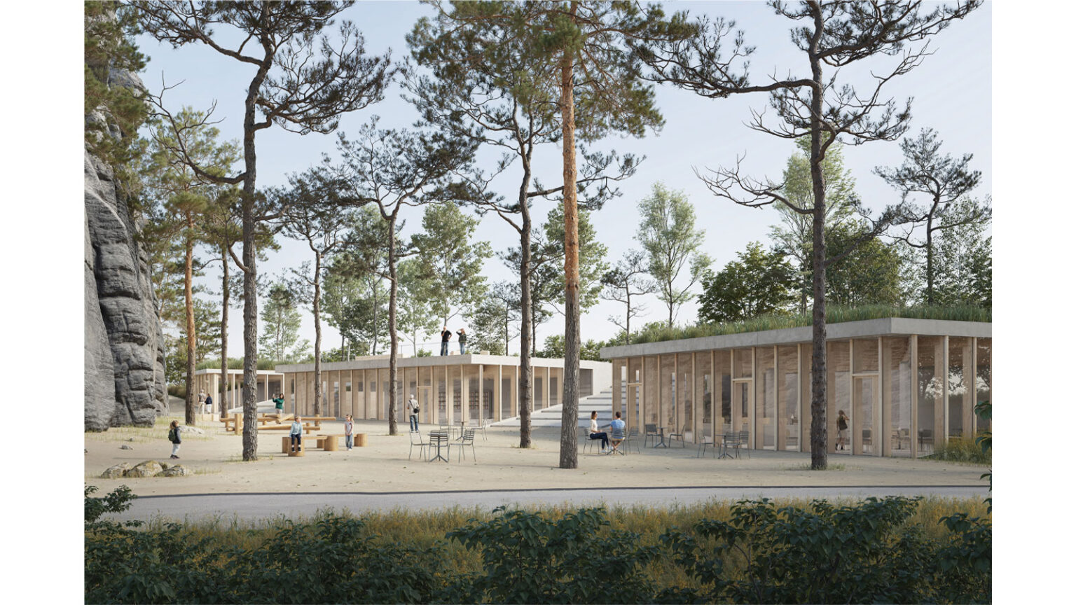 Nástup do skalního města Adršpach