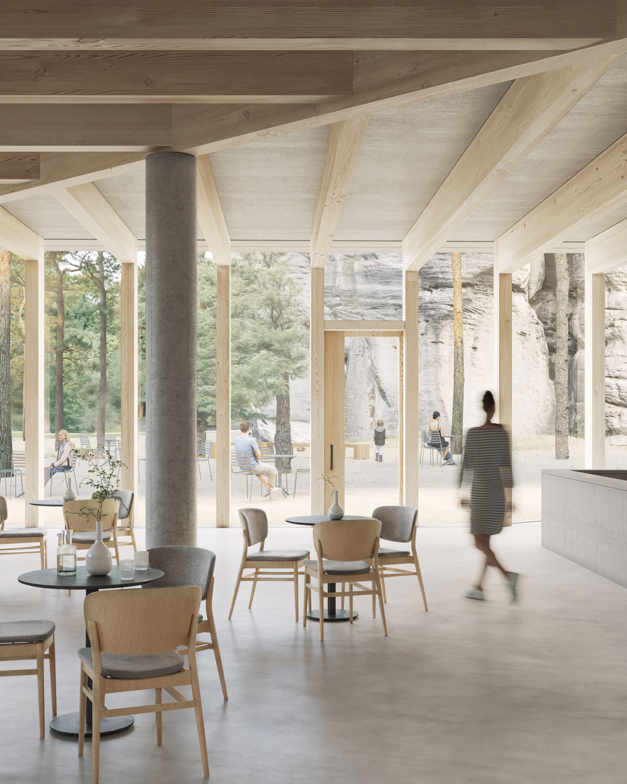 Nástup do skalního města Adršpach