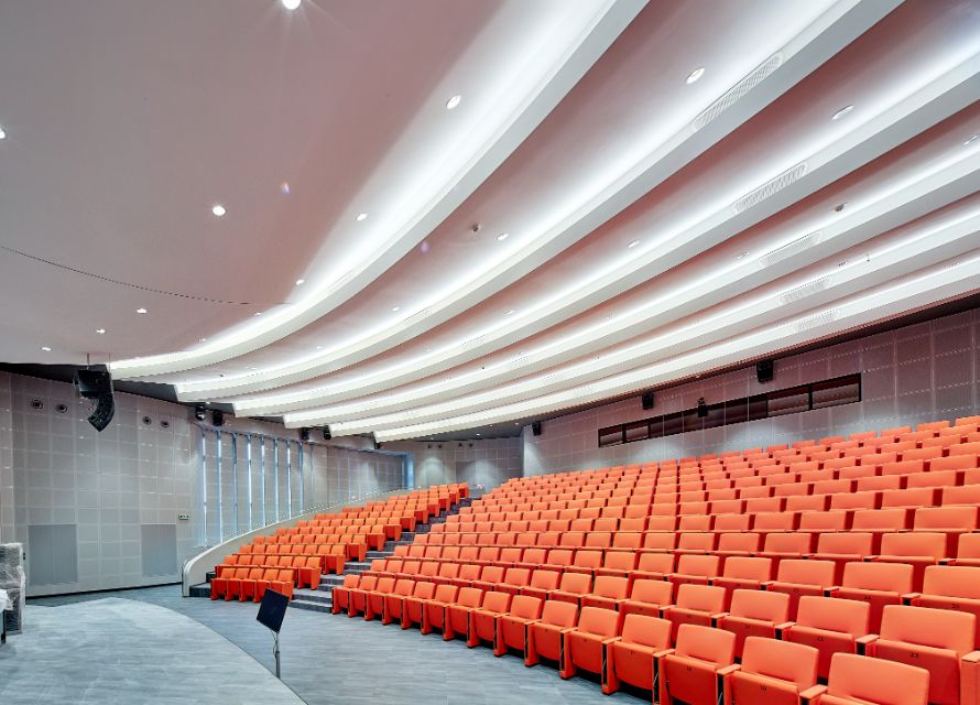 Aula akademického centra Univerzity Tomáše Bati Zlín