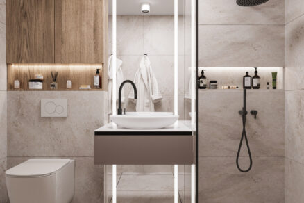 Designově sladěná koupelna