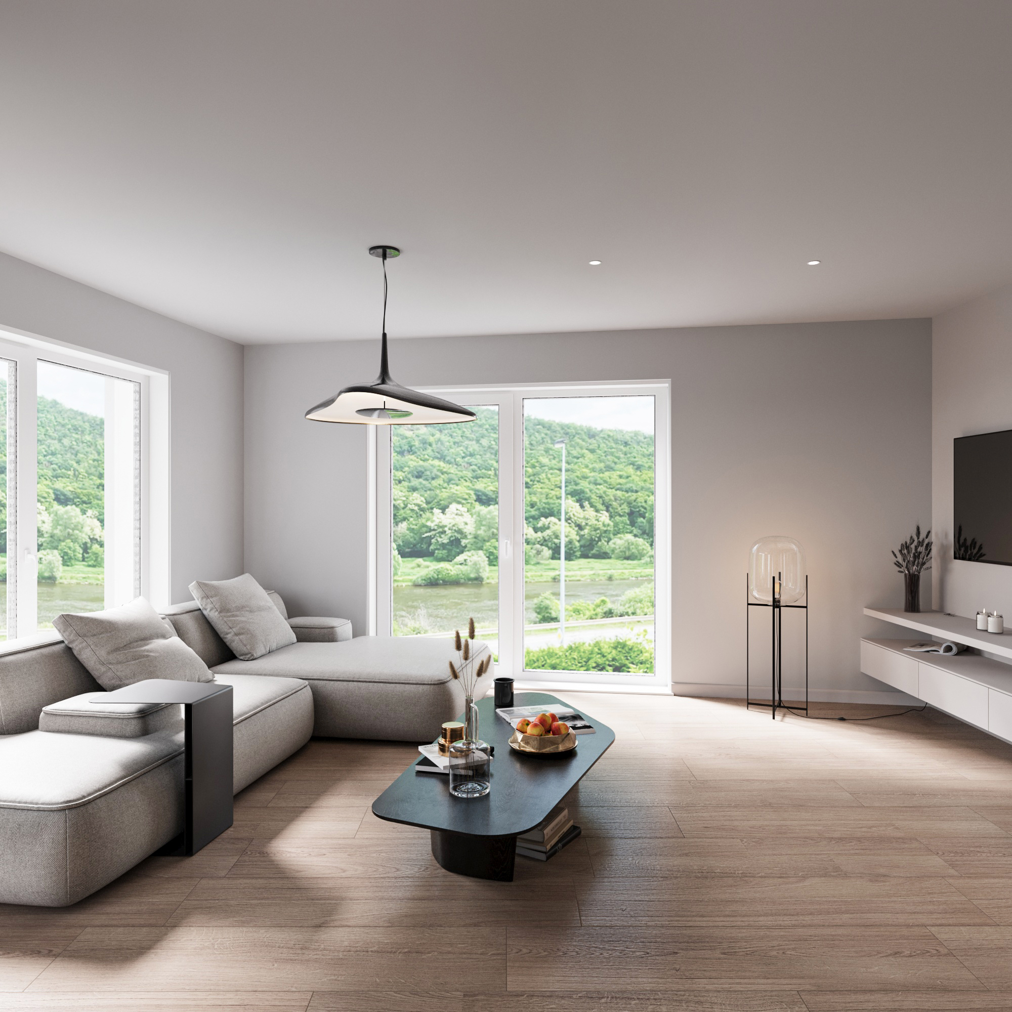 Interiéry nabídnou atraktivní výhledy