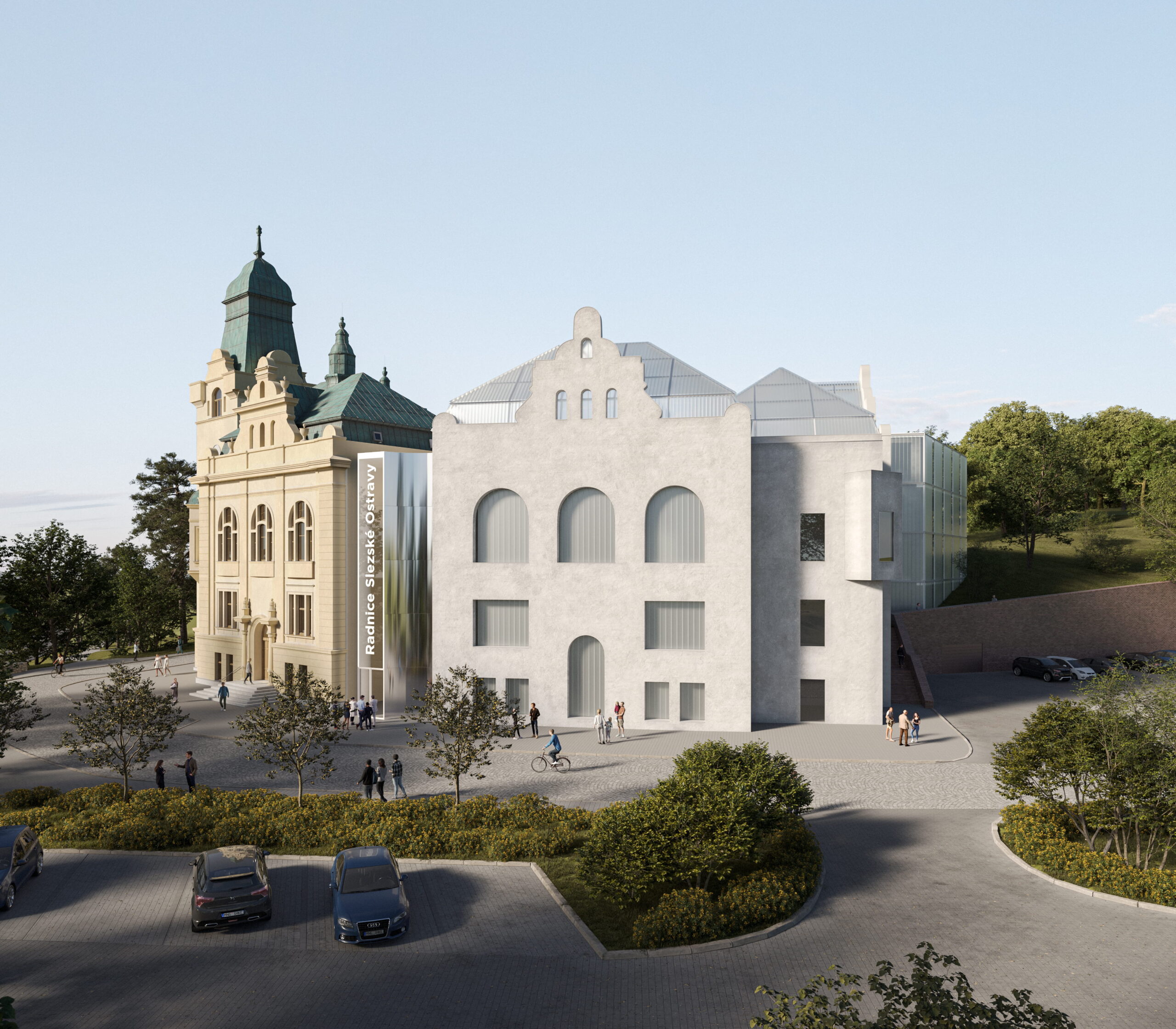 Návrh radnice Slezské Ostravy