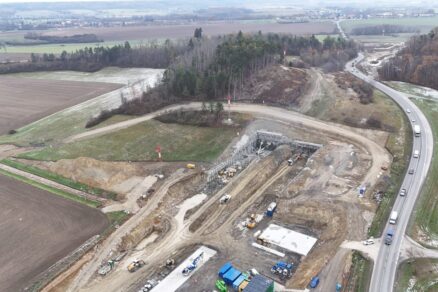 Ražba tunelu Homole