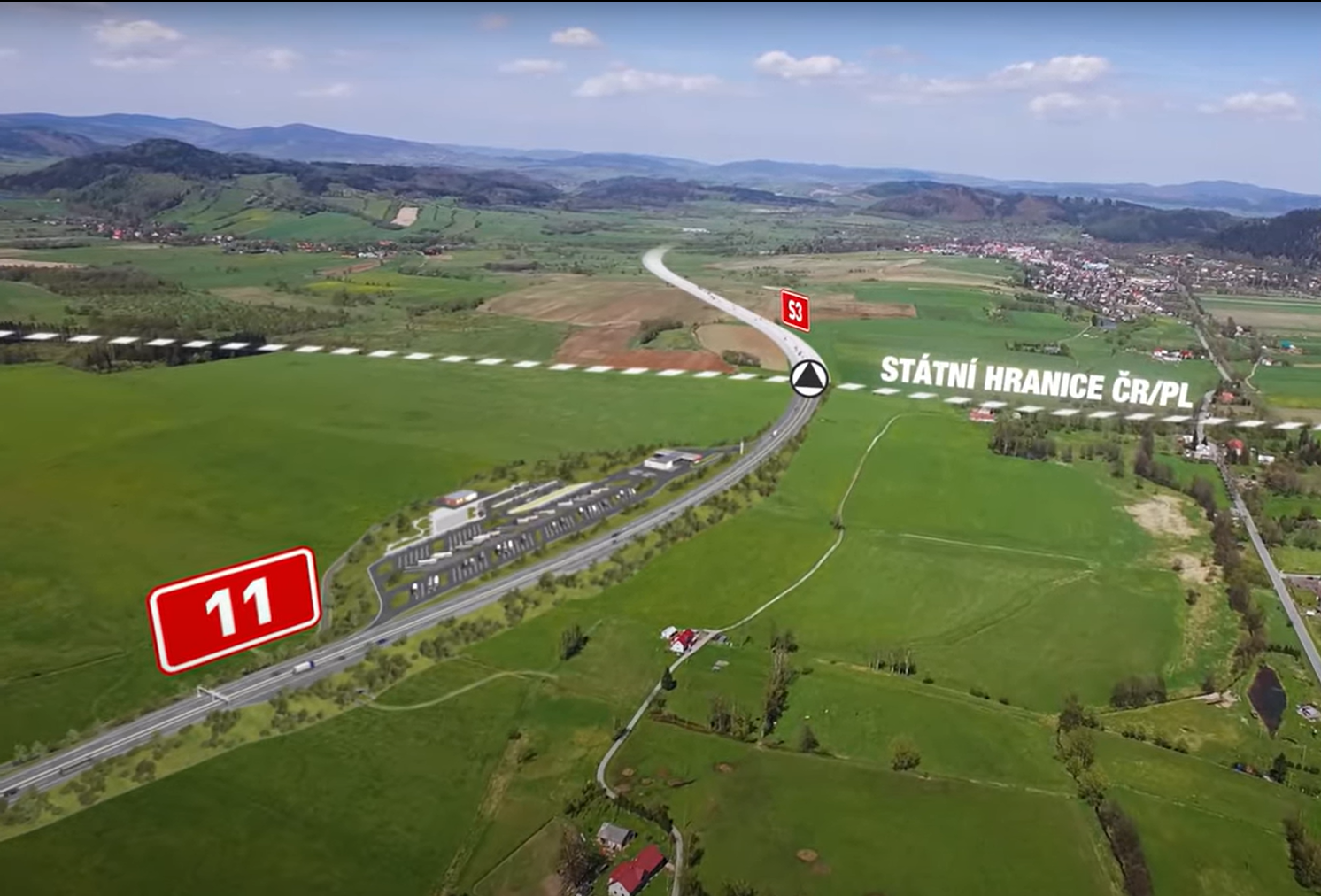 Situace v useku Trutnov statni hranice Situace v úseku Trutnov-státní hranice