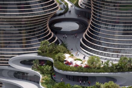 Střešní zahrady pod horskými kaňony