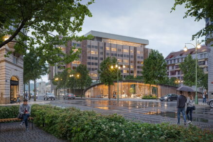 Piazzetta před hotelem Fairmont