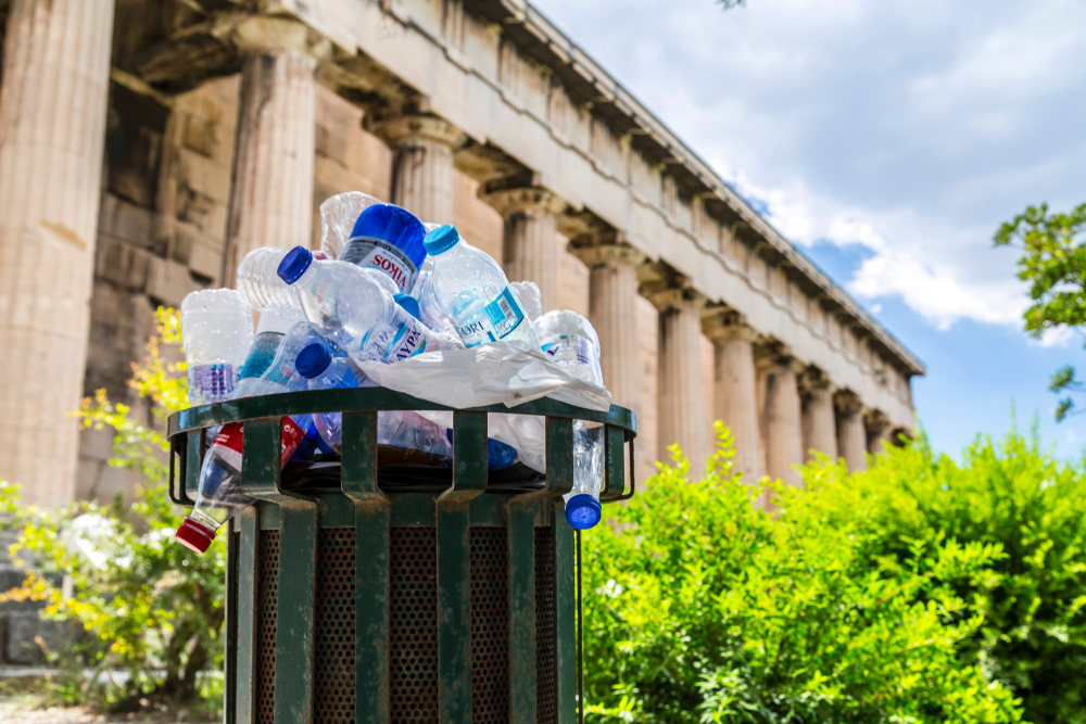 Řecko, odpady, ilustrační