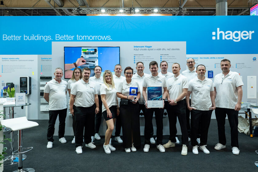 tým Hager na stánku Amper 2026