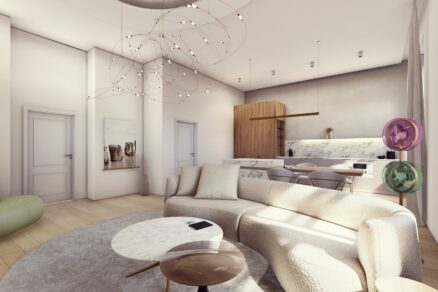 Obývací pokoj s moderním designem