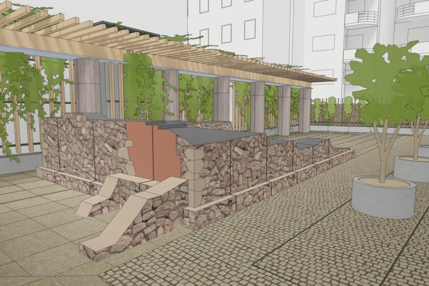 Torzo bude přeneseno do budoucího vnitrobloku, který vznikne mezi novým JKC a stávajícími budovami.