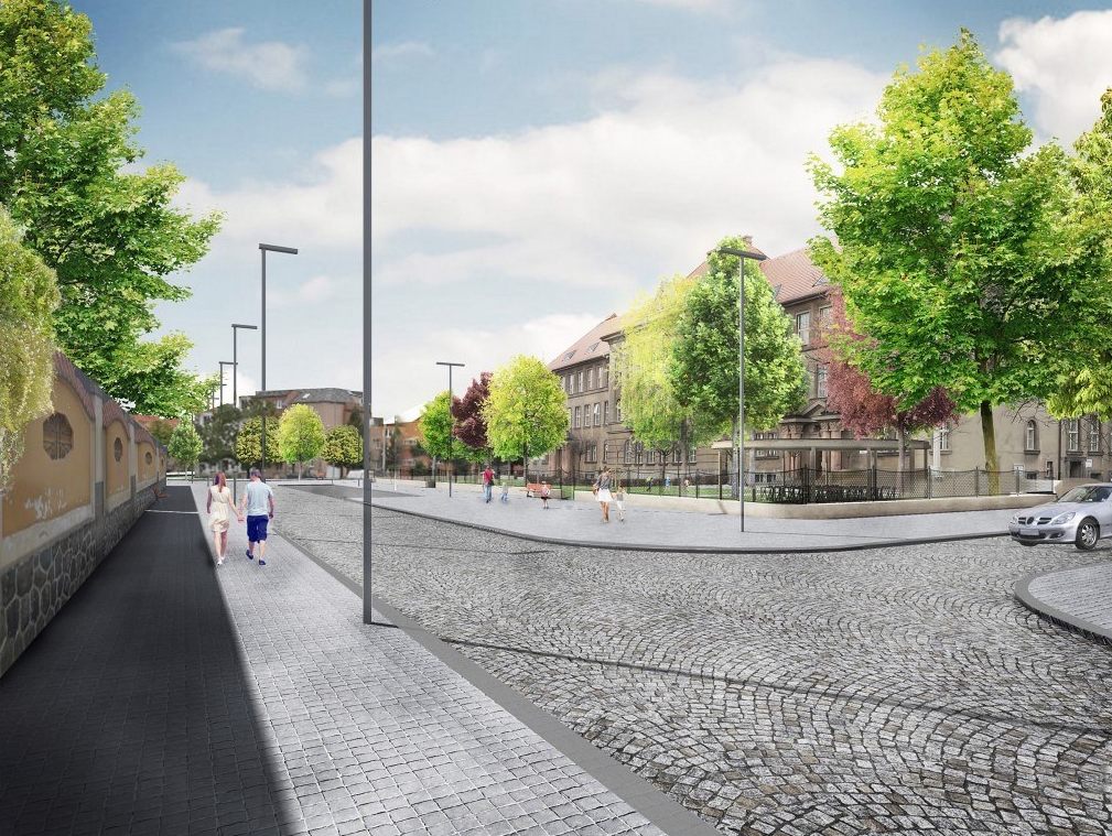 Proměna náměstí má přinést také zklidnění dopravy a větší prostor pro pěší a cyklisty