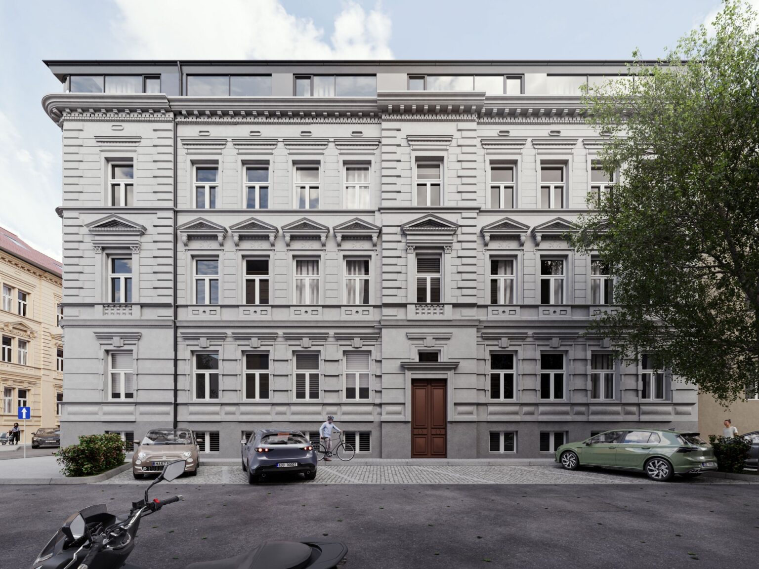 Projekt je situován v historickém domě