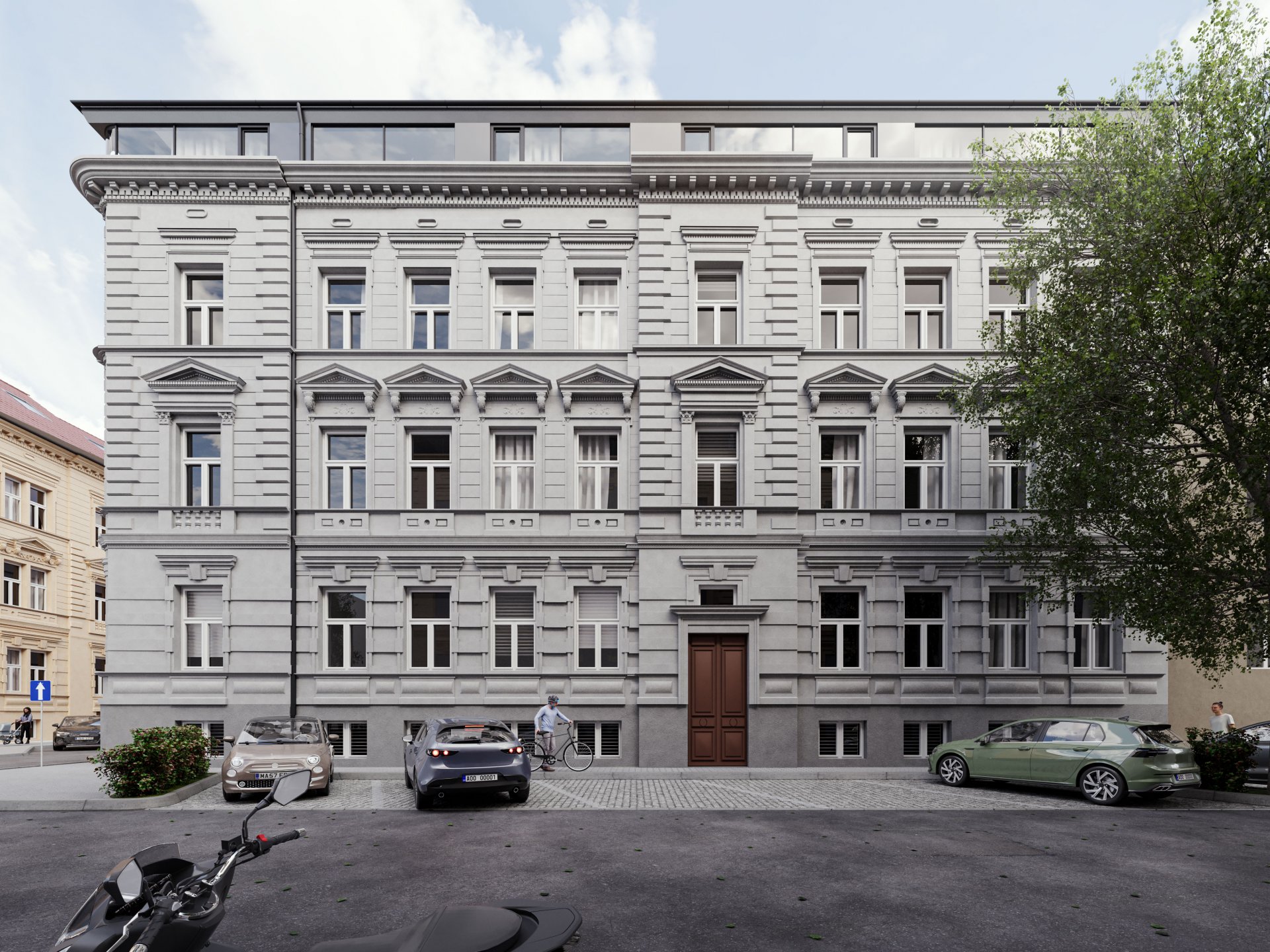 Projekt je situován v historickém domě