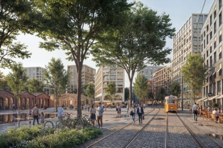 Hlavní městská třída s obchody, službami a aktivním parterem