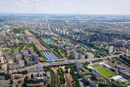 Lesní část území v blízkosti železničního muzea