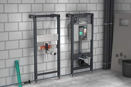 Montážní rámy předstěnového instalačního systému pro koupelny a WC