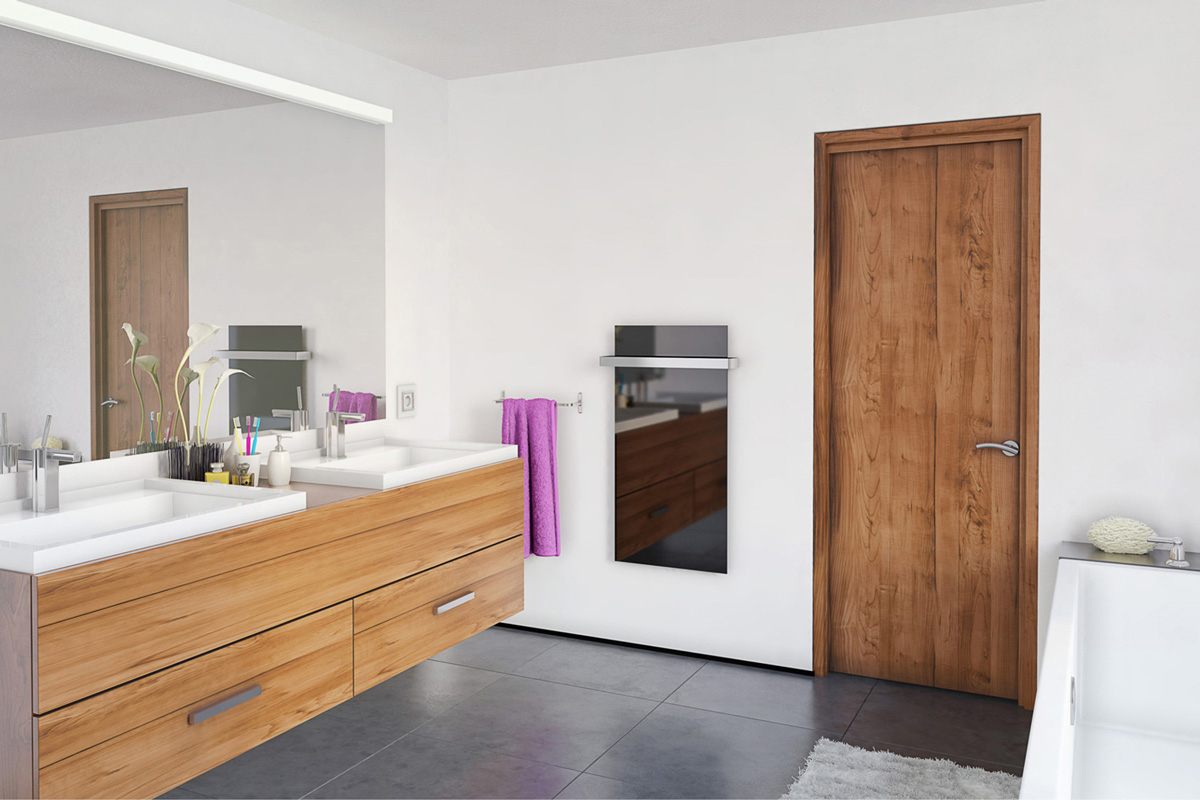 Koupelna s elektrickým sálavým vytápěním