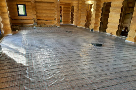 Podlahové vytápění v dřevostavbě