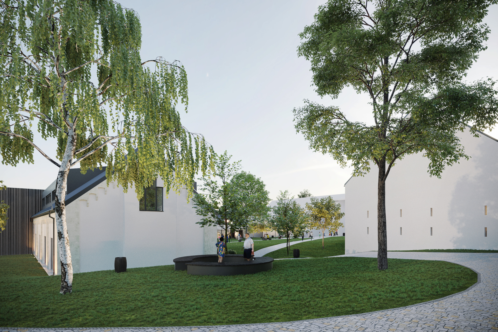 Obecní knihovna Hukvaldy - vizualizace