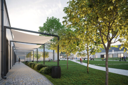 Obecní knihovna Hukvaldy - vizualizace