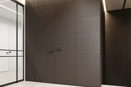 Moderní interiérové dveře se skrytou zárubní v dýze