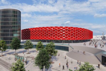 Vizualizace nové multifunkční arény v Olomouci