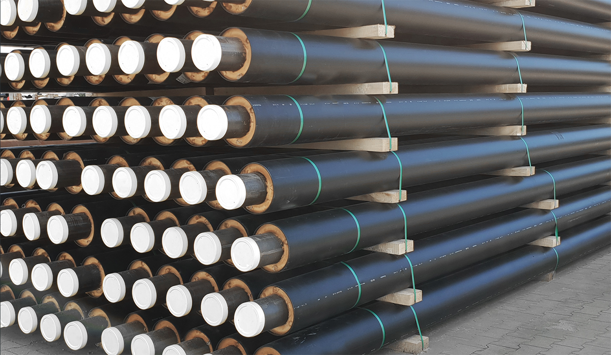 Obr. 1 Předizolované ocelové trubky RADPOL PIPES