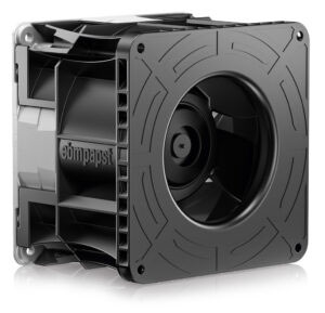 Ventilátor ebm-papst DiaForce s optimalizovanou geometriou pre vyšší tlak a nižší hluk