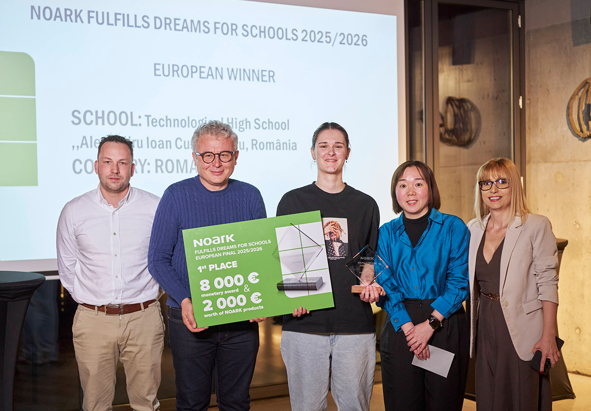 V. ročník soutěže NOARK plní sny školám vyhrál rumunský tým