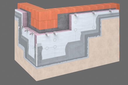 Skladba ETICS s tenkou izolací Kooltherm K5 – technický řez