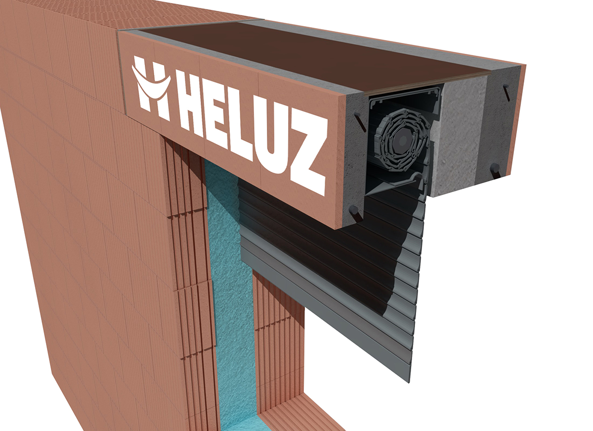 Překlad HELUZ FAMILY 3in1 umožňuje montáž předokenních žaluzií bez narušení tepelné izolace zdiva.