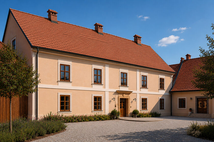 Rekonstrukce historického objektu s tepelněizolační omítkou