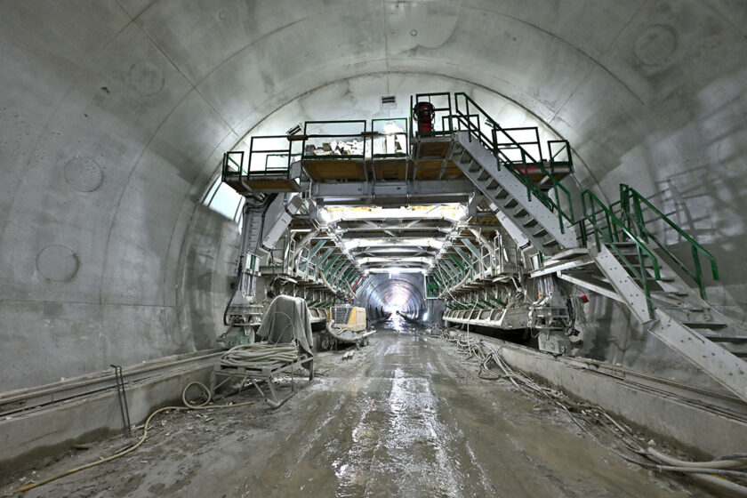Bednicí zařízení pro tunel Homole na D35
