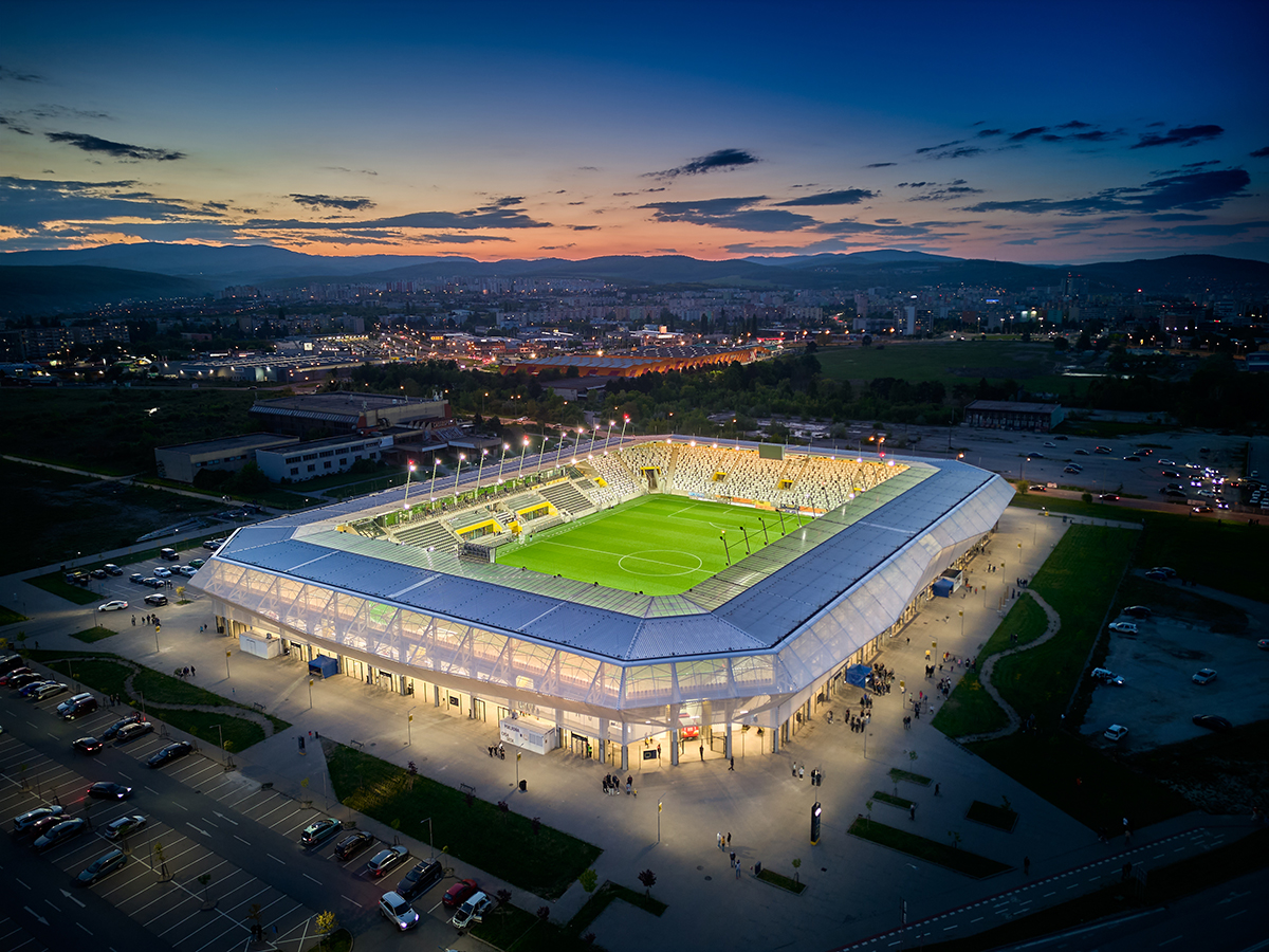 Košická fotbalová aréna získala ocenění ASB Stavba roku 2024 v kategorii Inženýrské stavby.
