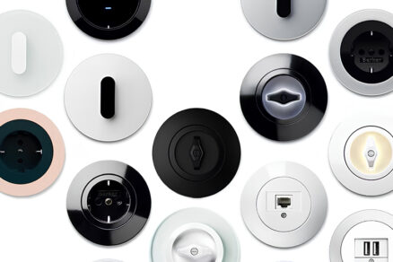 Kulaté designové vypínače Hager inspirované Bauhausem