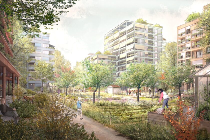 Vizualizace nové čtvrti RothNEUsiedl