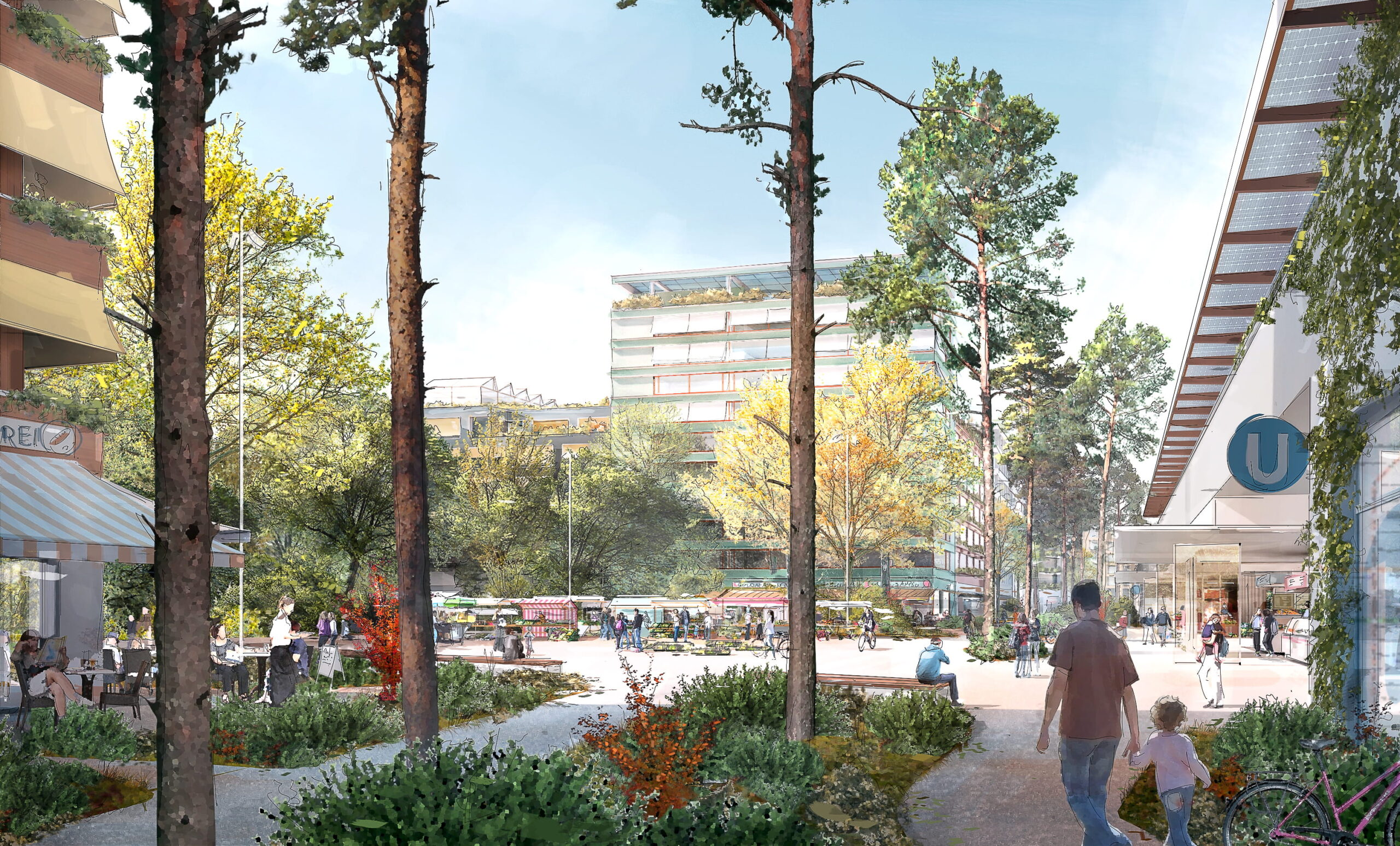 Vizualizace nov tvrti RothNEUsiedl Stadt Wien Stadtteilplanung und Flaechenwidmung 6 copyright Stadt Wien – Stadtteilplanung und Flächenwidmung 2 Vizualizace nové čtvrti RothNEUsiedl