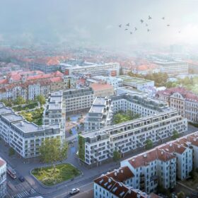 Rezidence Veveří pohled shora, vizualizace