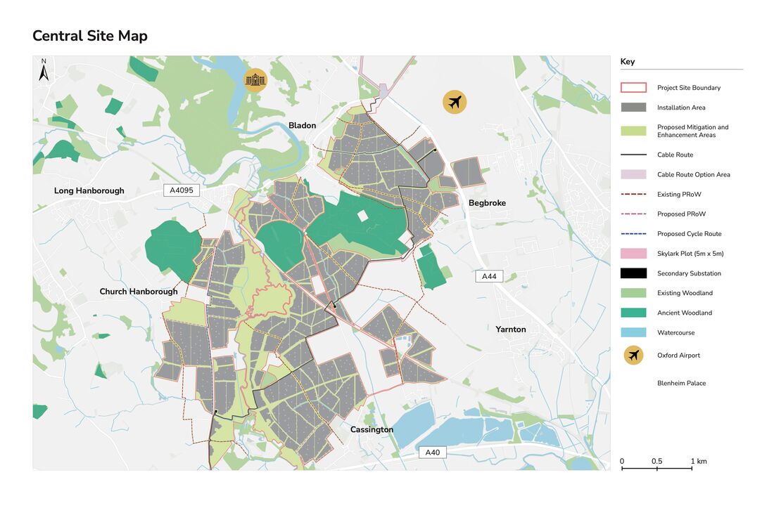 Botley West Solar Farm Concept Plans. 2 v2 4f7e5f0a Botley West - zamýšlená rozloha